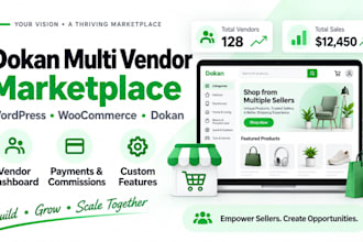 build a dokan woocommerce multi vendor marketplace