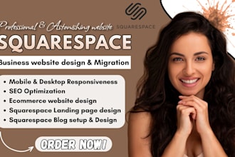 build squarespace website design or migrate squarespace to wix to wordpress