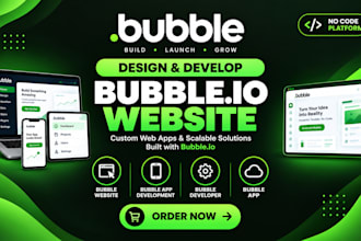 build bubble io website bubble saas mvp app bubble io web application developer