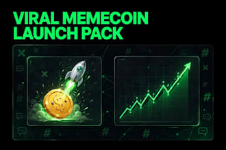 create a viral memecoin launch pack with x promo content