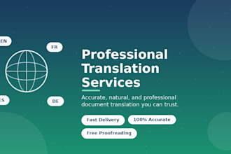 translate document accurately and professionally