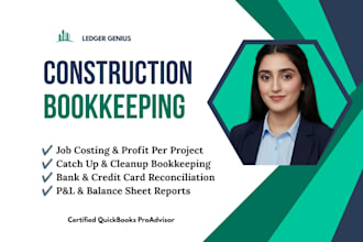 do USA construction bookkeeping in quickbooks online