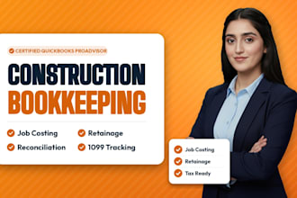 do USA construction bookkeeping in quickbooks online