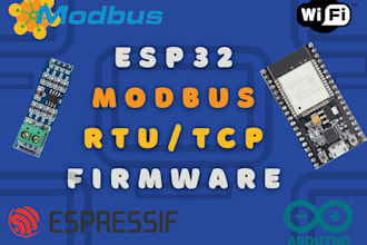 develop esp32 modbus rtu rs485 tcp industrial iot firmware