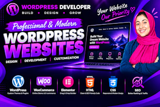 build responsive wordpresss website in elementor in 24 hours