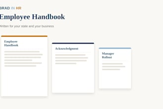 write an employee handbook by state