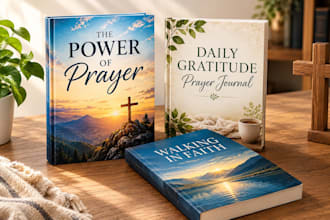 design faith based christian book covers for kindle and devotional KDP