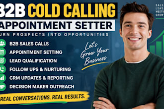 b2b cold caller cold calling appointment setter b2b sales call cold calling