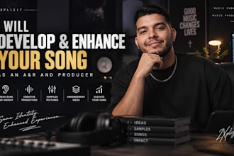 develop your unfinished or demo song as an music producer