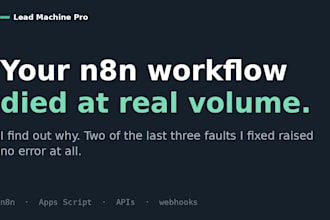 fix and optimize your broken n8n automation workflow