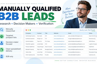 build a manually qualified b2b lead list