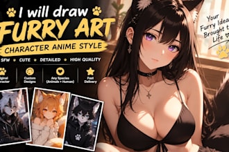 draw nsfw sfw furry art character anime style