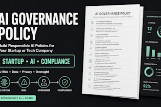 draft a professional ai governance policy for your startup or tech company