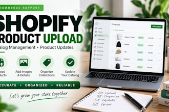 upload shopify products with images, variants and descriptions