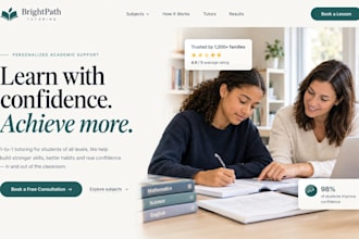design wix tutor website squarespace tutoring education website