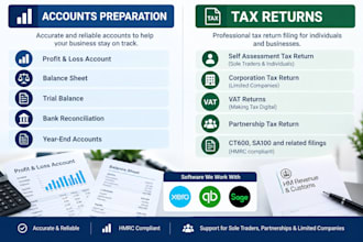 prepare UK limited company and small business accounts