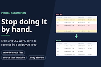 automate your excel and csv work with python