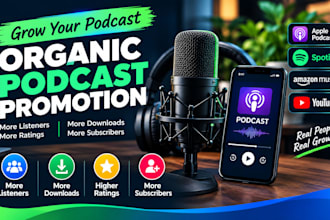 do organic apple podcast and spotify podcast promotion