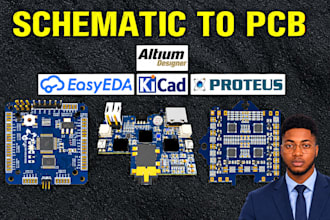 design advanced pcb and schematics designs in altium, kicad or stm32