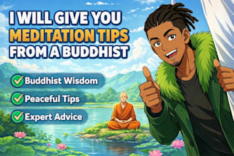 give you meditation tips from a buddhist
