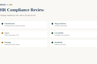 review your HR compliance and give you a ranked fix list