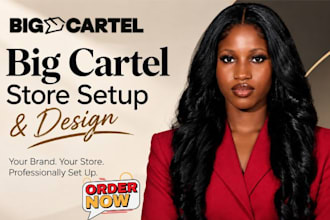 design, redesign, setup, fix big cartel, ecwid, bigcommerce opencart shopify
