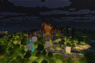 build minecraft castle, villages, bases, hubs, spawns or edit worlds