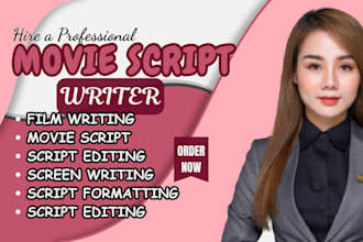 write professional movie scripts screenplays film scripts