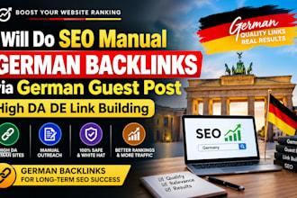 do SEO manual german backlinks via german guest post high da de link building