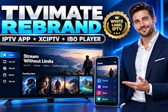 rebrand tivimate with the latest version with your name logo and dns