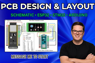 do pcb design, pcb layout, schematic design, esp32 pcb, stm32 pcb, arduino pcb