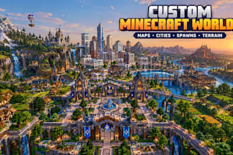 build custom minecraft maps, cities, spawns, terrain and adventure worlds