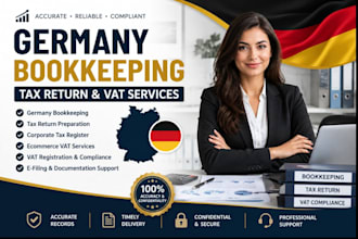 germany bookkeeping tax return, tax return, corporate tax register ecommerce vat