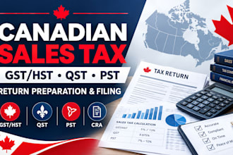 prepare and file canadian gst hst qst pst sales tax return