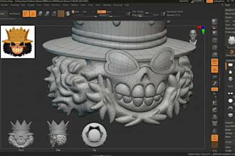 sculpt custom 3d figurines, action figures and home decor for 3d printing