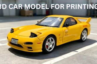 be your 3d car model developer,  reverse engineering 3d scan stl to cad model