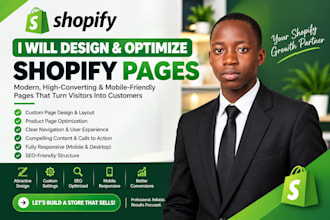 design and optimize shopify pages