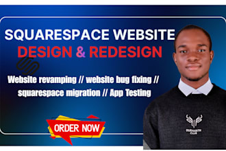 do custom squarespace coding and fix any squarespace bug redesign squarespace