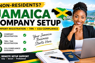 help non residents set up a jamaica company, tax registration and compliance