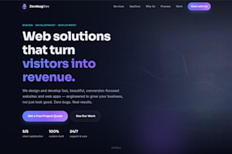 design and develop a fast business website