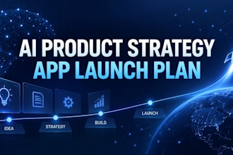 create an ai product strategy and app launch plan