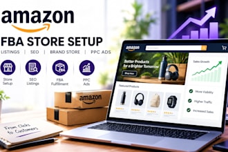 setup fba amazon store setup product listing with seo amazon store setup ppc ads