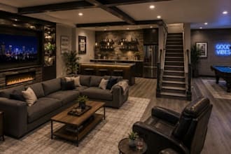 do any basement design model and render