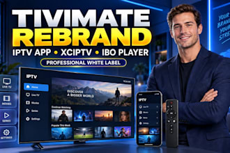 rebrand tivimate app with our logo and app name