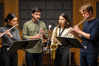 record flute, piccolo, clarinet and saxophone