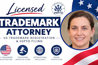 be your trademark attorney for uspto registration and filing USA trademark