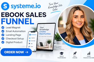setup systeme io sales funnel systeme io ebook lead magnet email automation