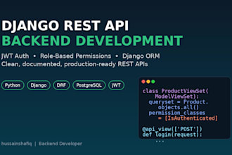 build a django rest API backend for your web or mobile app