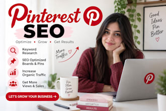 be your pinterest seo specialist and manager