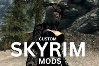 develop unique mods for cyberpunk 2077, gta 5, rdr2, sims 4, skyrim, fallout 4
